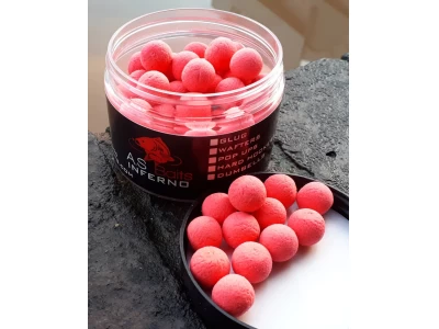 INFERNO 12MM HI VIZ PINK POP UPS (Hot Pepperami Fishmeal flavour)