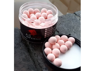 INFERNO 12MM WASHED OUT PINK POP UPS (Hot Pepperami Fishmeal flavour)