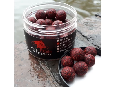 INFERNO 14MM CORK DUST WAFTERS HIGH LEAKING  (Hot Pepperami Fishmeal)