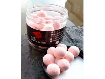 INFERNO 16MM WASHED OUT PINK POP UPS (Hot Pepperami Fishmeal flavour)