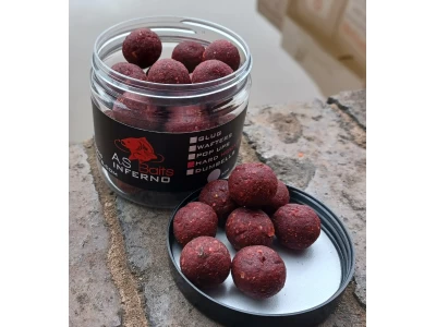 INFERNO 20MM BOOSTED HOOKERS (Hot Pepperami Fishmeal flavour)