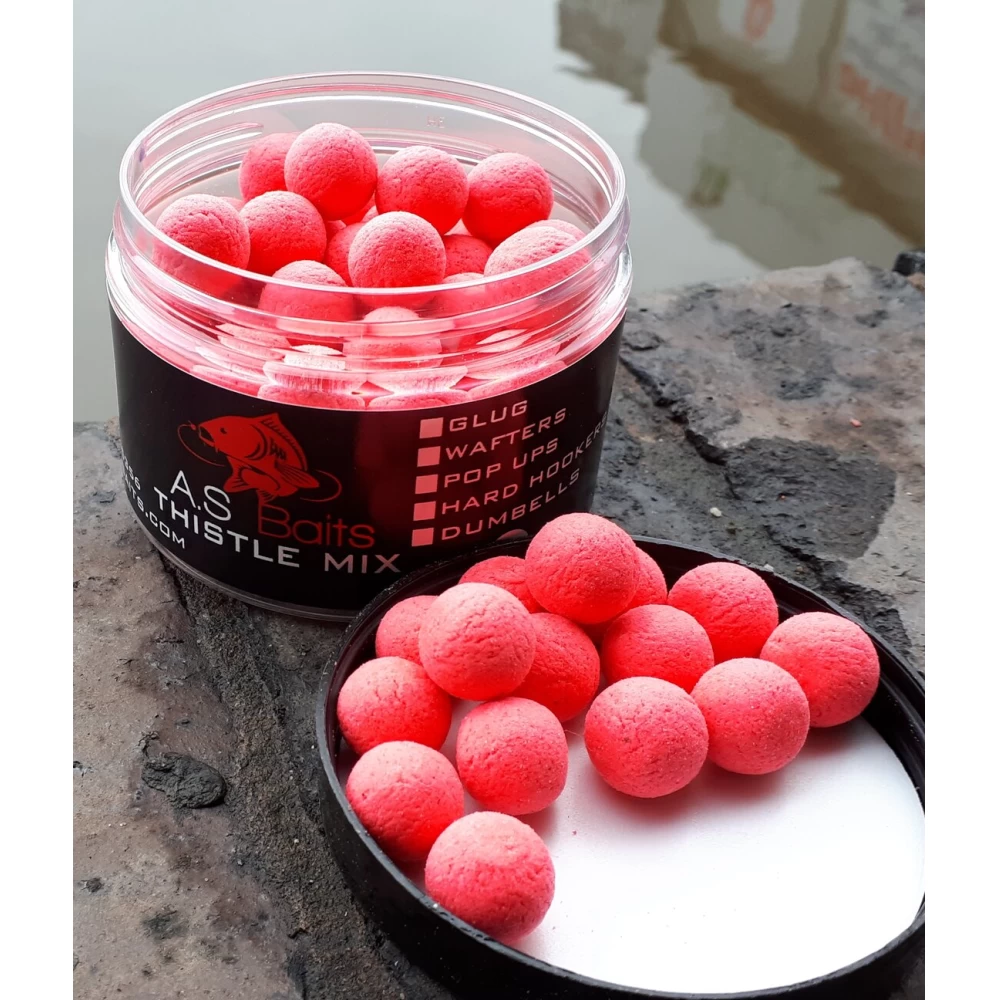 THISTLE MIX 12MM HI VIZ PINK POP UPS  (Squid and Plum)