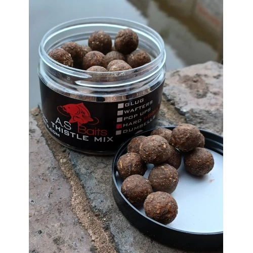 THISTLE MIX 14MM BOOSTED HOOKERS  (Squid and Plum)