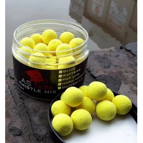 THISTLE MIX 14MM HI VIZ YELLOW POP UPS  (Squid and Plum)