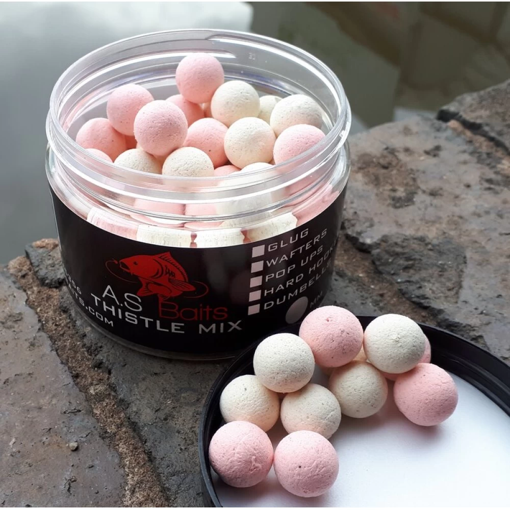 THISTLE MIX WASHED OUT PINK AND WHITE POP UPS 12MM  (Squid and Plum)