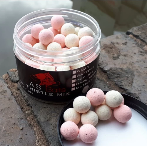 THISTLE MIX WASHED OUT PINK AND WHITE POP UPS 12MM  (Squid and Plum)