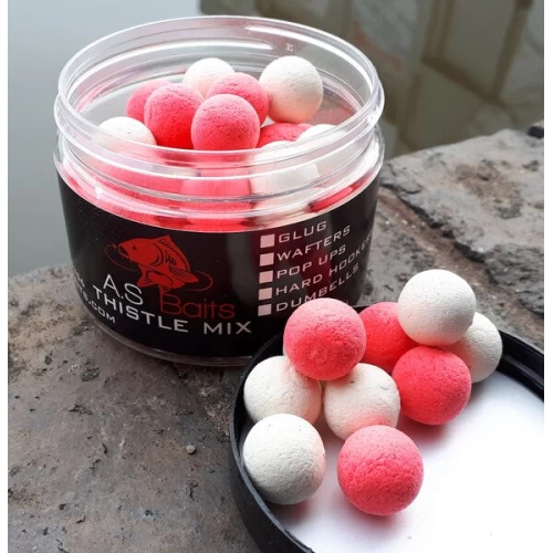 THISTLE MIX WHITE AND PINK HI VIZ PINK POP UPS  (Squid and Plum)