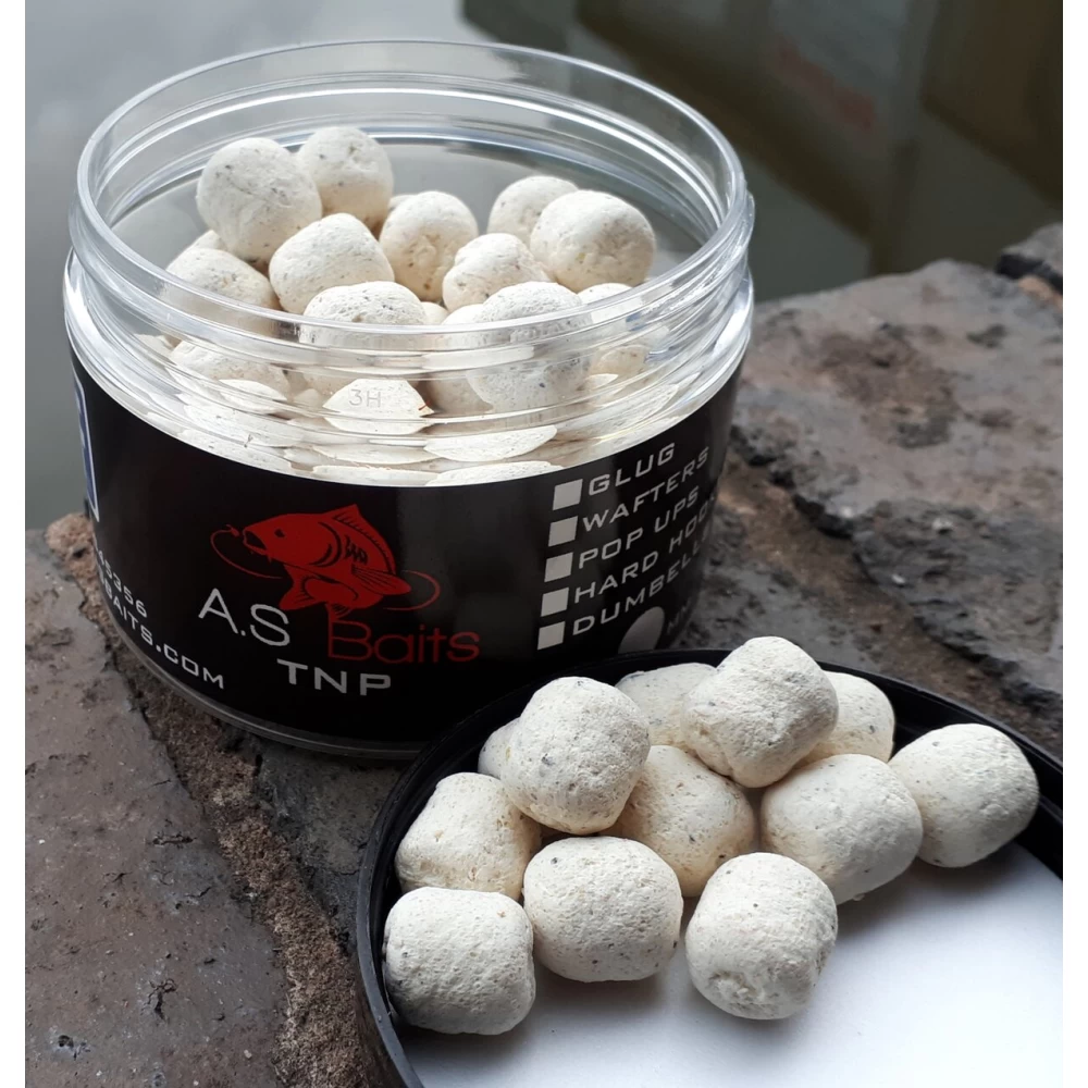 TNP WHITE DUMBELL WAFTERS 14MM (Tiger nut and Plum aroma)