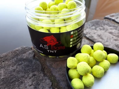 TNT Dumbell hi viz Yellow 12mm Wafters (Tiger nut and Tangerine)