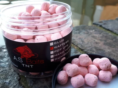 TNT Washed out Pink Dumbell Wafters 12mm (Tiger nut and Tangerine)