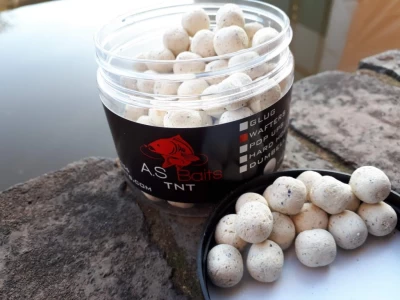 TNT White Dumbbell Wafters 14mm (Tiger nut and Tangerine)